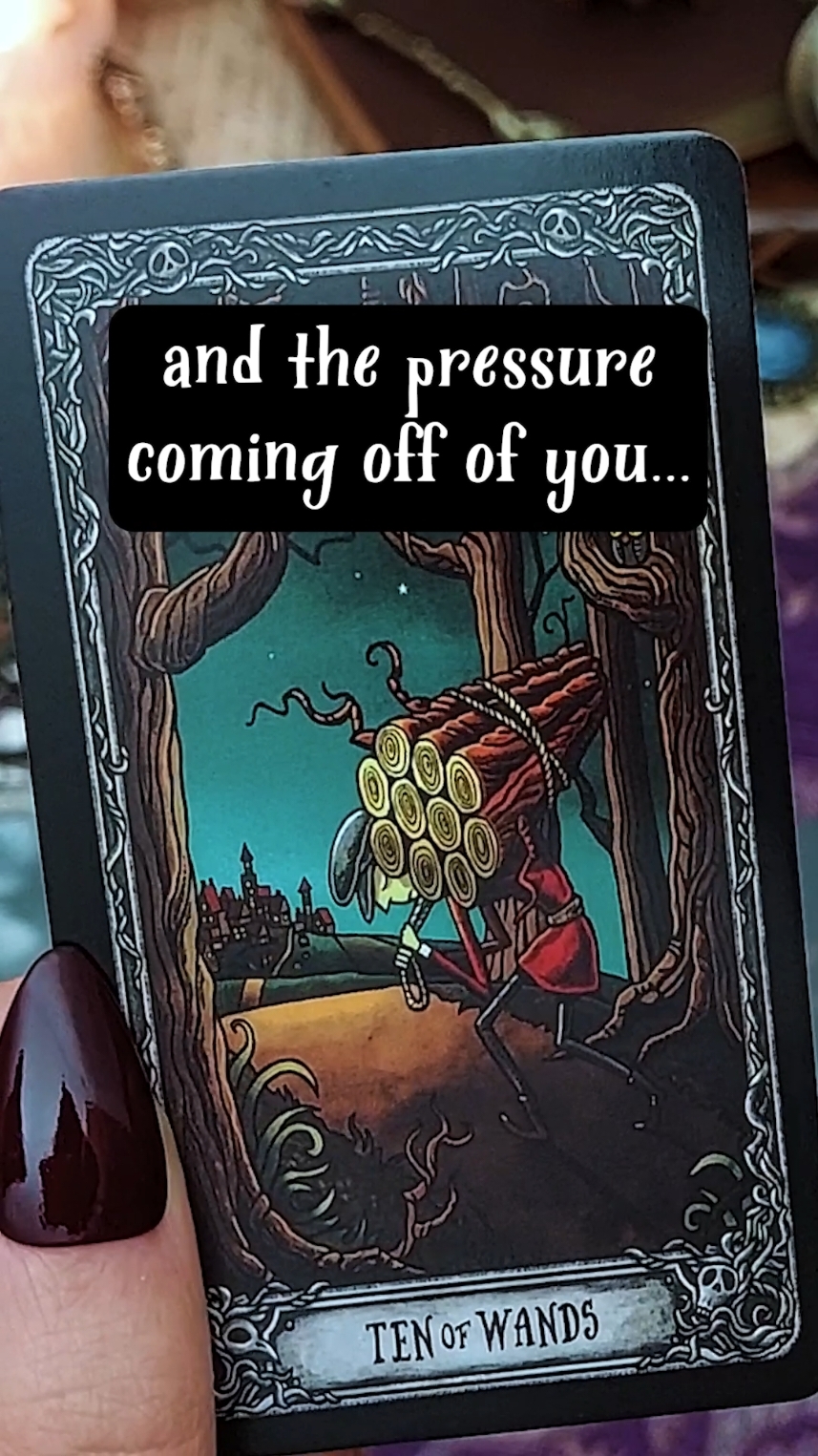 A burden is being lifted off your shoulders so you can be more present and experience happiness 🙏 #psychicreading #tarot 