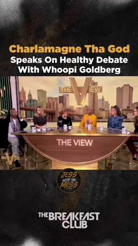 A healthy discussion isn't always an argument people!!!! Listen in as @cthagodexplains what happened between him and #WhoopiGoldberg on @theviewabc! #iHeartRadio