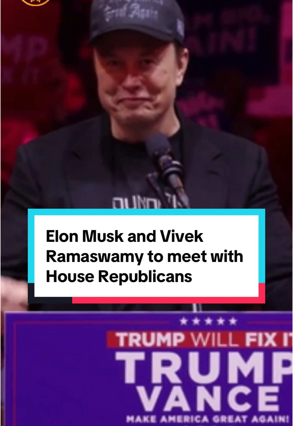 Elon Musk and Vivek Ramaswamy, President-elect Donald Trump’s picks to lead a new agency called the Department of Government Efficiency, will meet with House Republicans today to pitch ideas for cutting government spending. #elonmusk #vivekramaswamy 