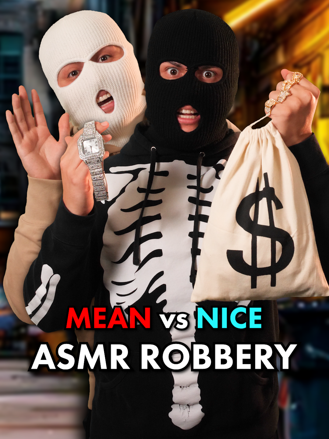 Mean vs Nice #ASMR Robbery 💰 | #asmrsounds #satisfying #relax #relaxing #asmrvideo #asmrtiktoks #acting #actor #sleep #sounds #whisper #tingles #softspoken #theasmrryan#asmrryan #ryanasmr #funnyvideo