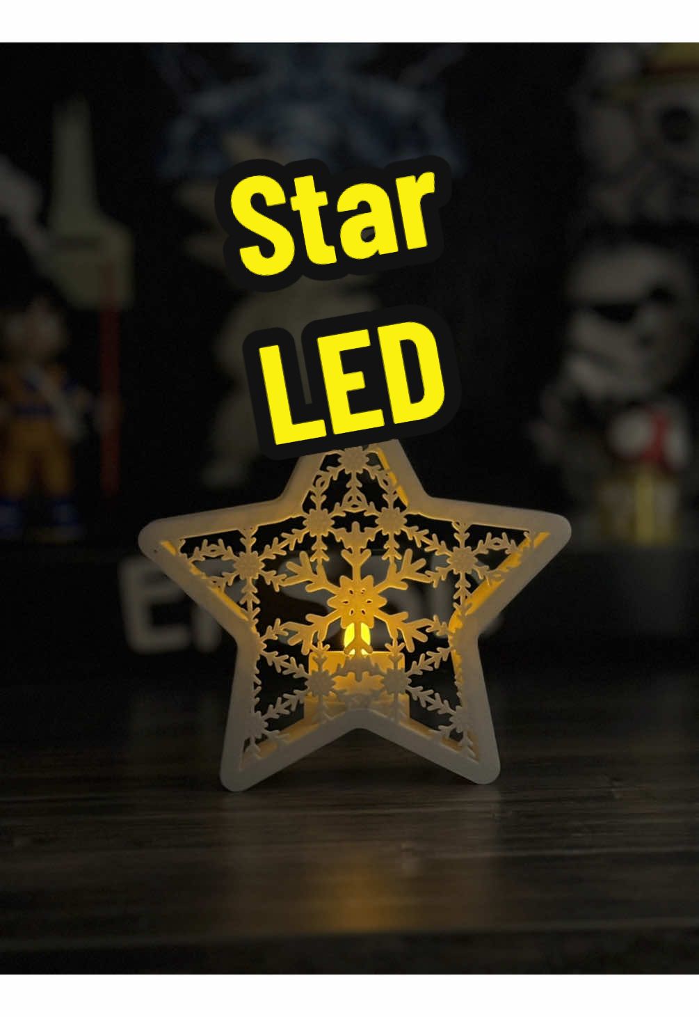 Star LED Light  💾-> STL : https://makerworld.com/models/833876 🧵 Filament: PLA  🎬TikTok: Epicprintscultpt3D 🎥 Instagram: epicprintsculpt_3d 🖨️Printer: Bambulab A1 🕖 Print Time: 2,5h 🖥️ Slicer: Bambu Studio 🌀Infill: 15% 💉Nozzle: 0,4mm 🪢 No Support #3dprinting #3ddruck #3ddrucker #3dprinted #3dprint #3dprinter #3dprintcommunity #3dprints #makerworld #bambulab #bambu#printerlife #eps3d #fidget #fidgettoy #printinplace #filamento #DIY #asmr #diy #christmas #christmasdecor #led #christmasstar #winter #winterprint #winterwonderland 