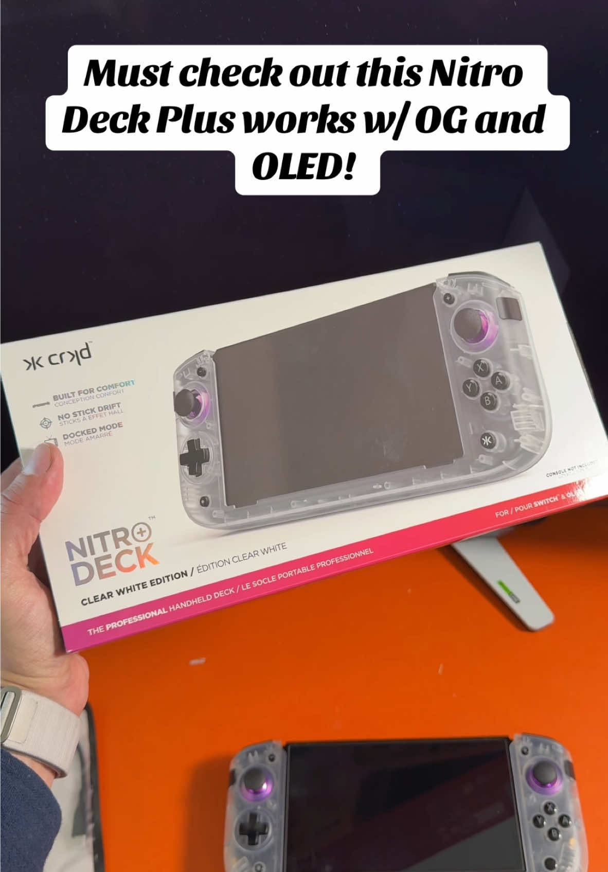 This is the #NitroDeckPlus and its absolutely awesome! This is a must have for your #OGSwitch or #OLEDSwitch ! #kahlagaming #kahlatech #kahlatalk #TikTokShopHolidayHaul  #TTSDelightNow #GiftGuide #kahladeals 