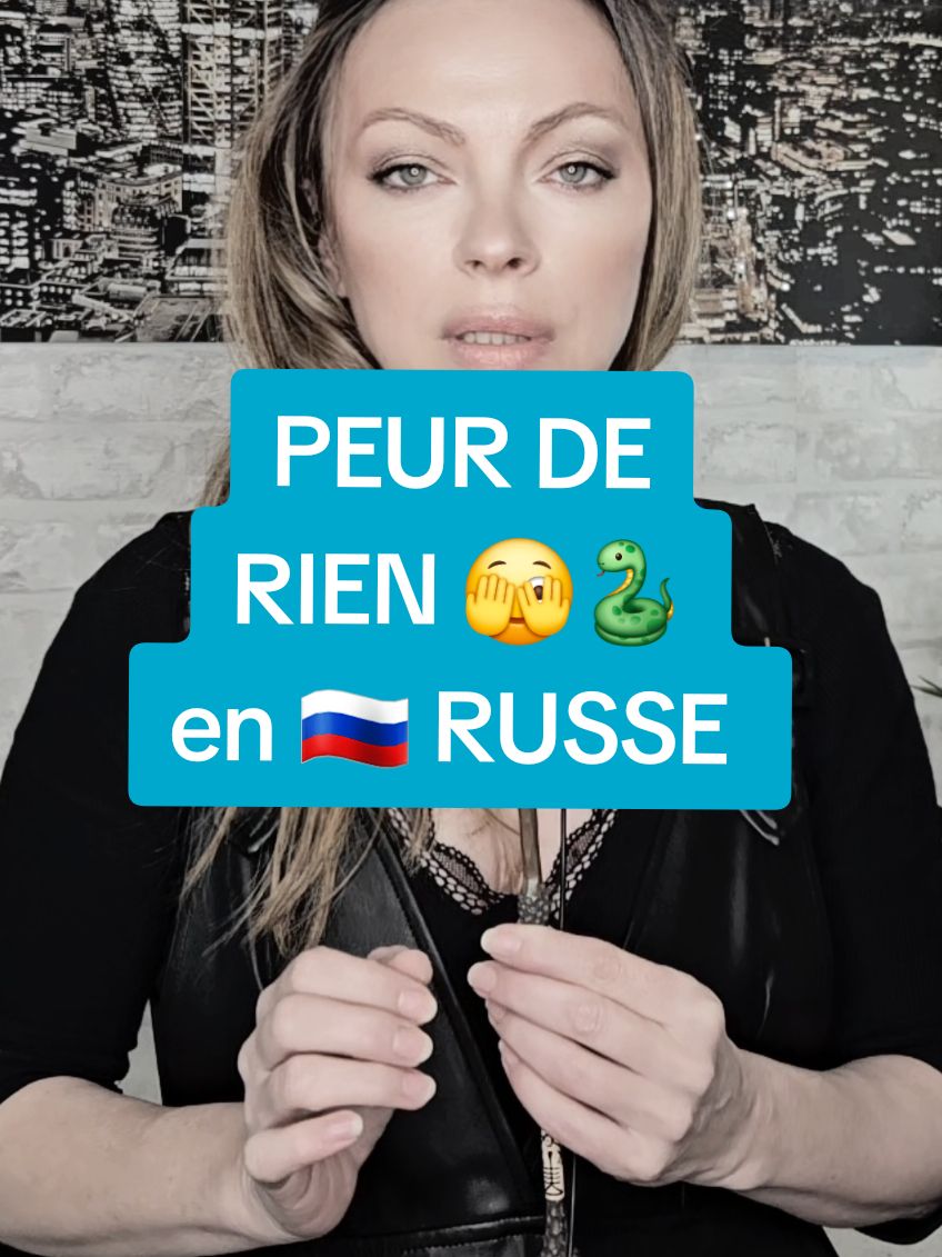 Dire en Russe : je n'ai pas peur, ou l'inverse, j'ai peur de toi, j'ai peur des serpents  #parlerrusse #languerusse #russie #lerusse #russia🇷🇺 #vivreenrussie #apprendrelerusse 