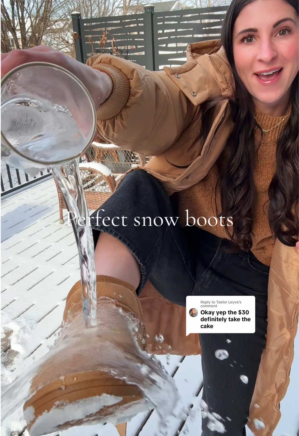 Replying to @Taelor Leyva these boots are IT ✨✨ #viralsnowboots #trendingboots #giftsforher #viralshoes #wintershoes 