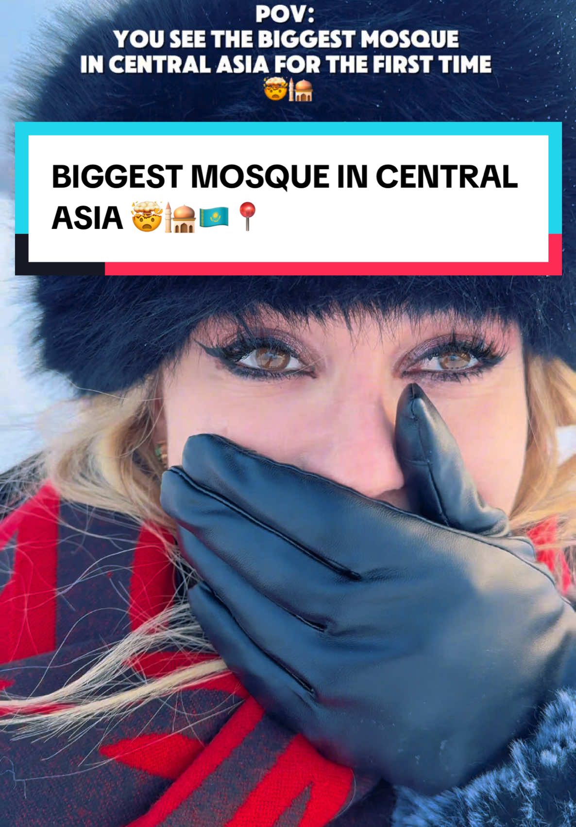 🤯🕌 This mosque is not just any mosque—it’s the largest in Central Asia, the second largest outside the Middle East, and one of the biggest in the world! 🌍✨ What makes it so special? Let me tell you! 😱👇 -The main dome is the largest of its kind in the world! 🌟 -The mosque’s entrance door is one of the tallest wooden doors globally🚪 -The wall facing the qibla is inscribed with the 99 names of Allah, glowing with golden light. 🌙💡 -The mosaic wall is a masterpiece—100 meters long and 22.4 meters high, made up of 25 million pieces of glass in stunning colors! 🎨✨ -The main prayer hall and women’s prayer zone are covered in Kazakh ornamental carpets, totaling 15,525 square meters, making it the largest handmade carpet in the world! 🧘‍♀️🧘‍♂️ In real life, it’s even more breathtaking! 🥹🇰🇿tip: go there early! I was there at 8 am, it was almost empty! It can get really busy! It was -20c° ! ❄️🥶 #astana #kazakhstan #mosque #kazakhstan🇰🇿 #centralasia 