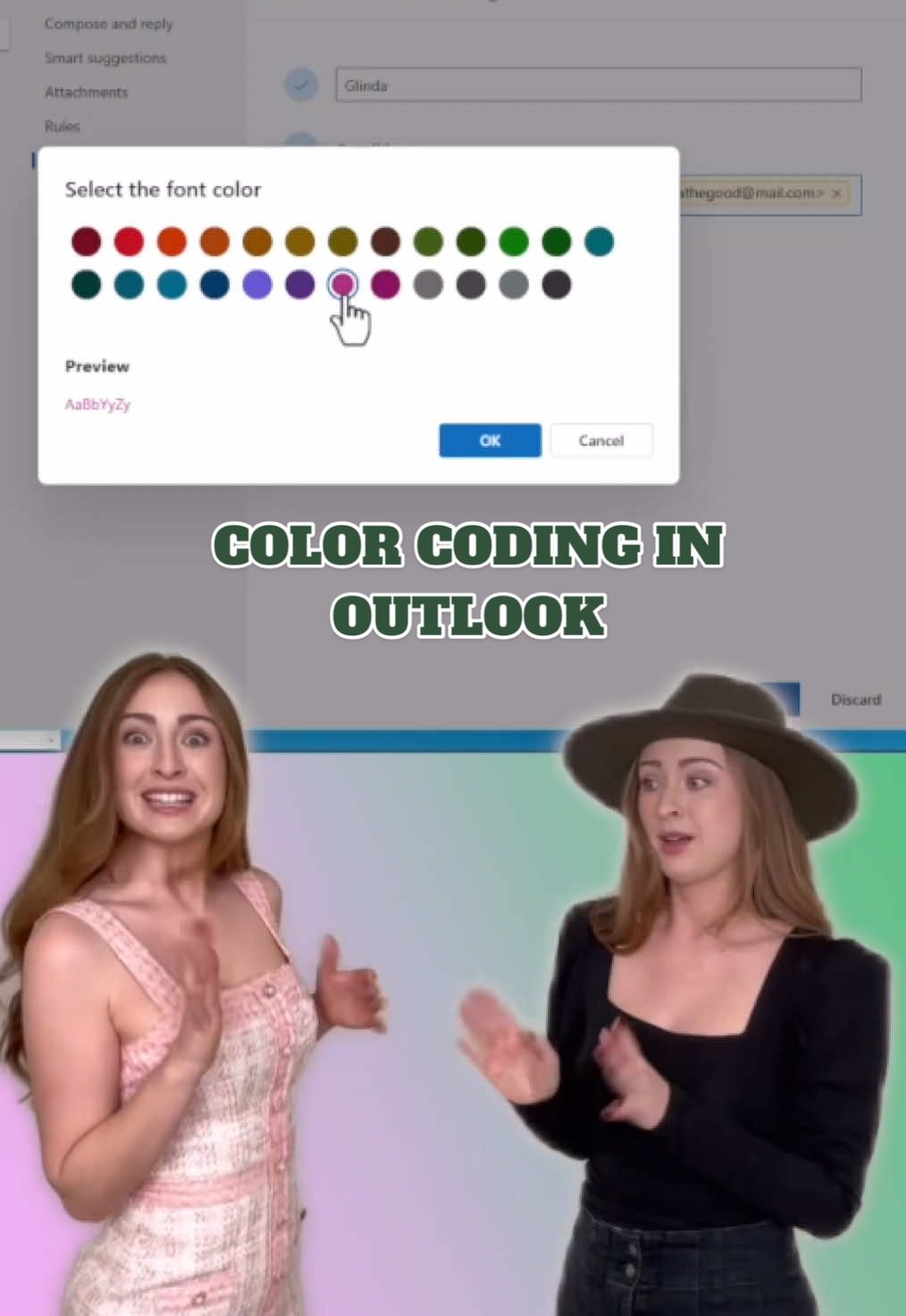 Defying Outlook Chaos 📧 If you have the new Outlook, try this *Wicked* cool color coding email hack 💡