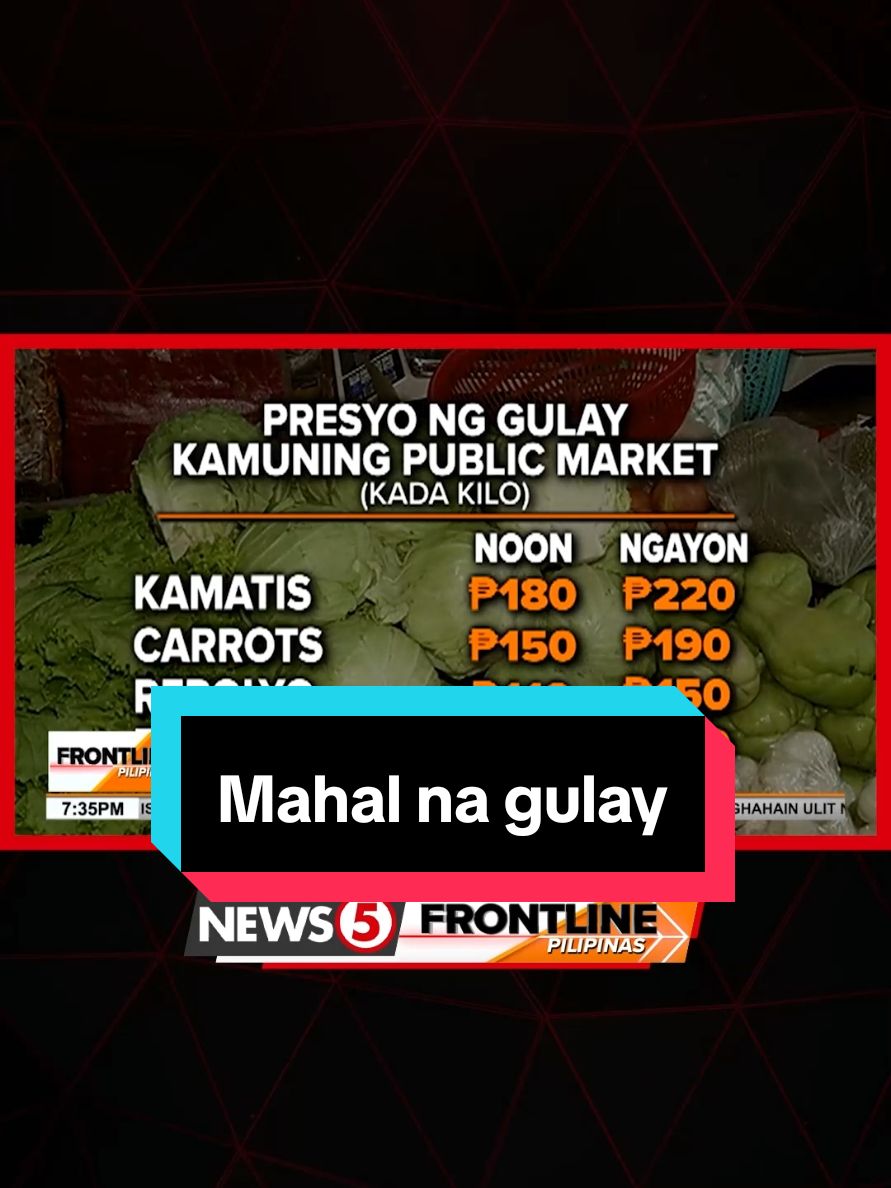 Ramdam ng mga mamimili ang epekto ng inflation o bilis ng pagtaas ng presyo ng mga bilihin. Doble o triple na kasi ang itinaas ng presyo ng mga gulay. #FrontlinePilipinas  #News5 #BreakingNewsPH