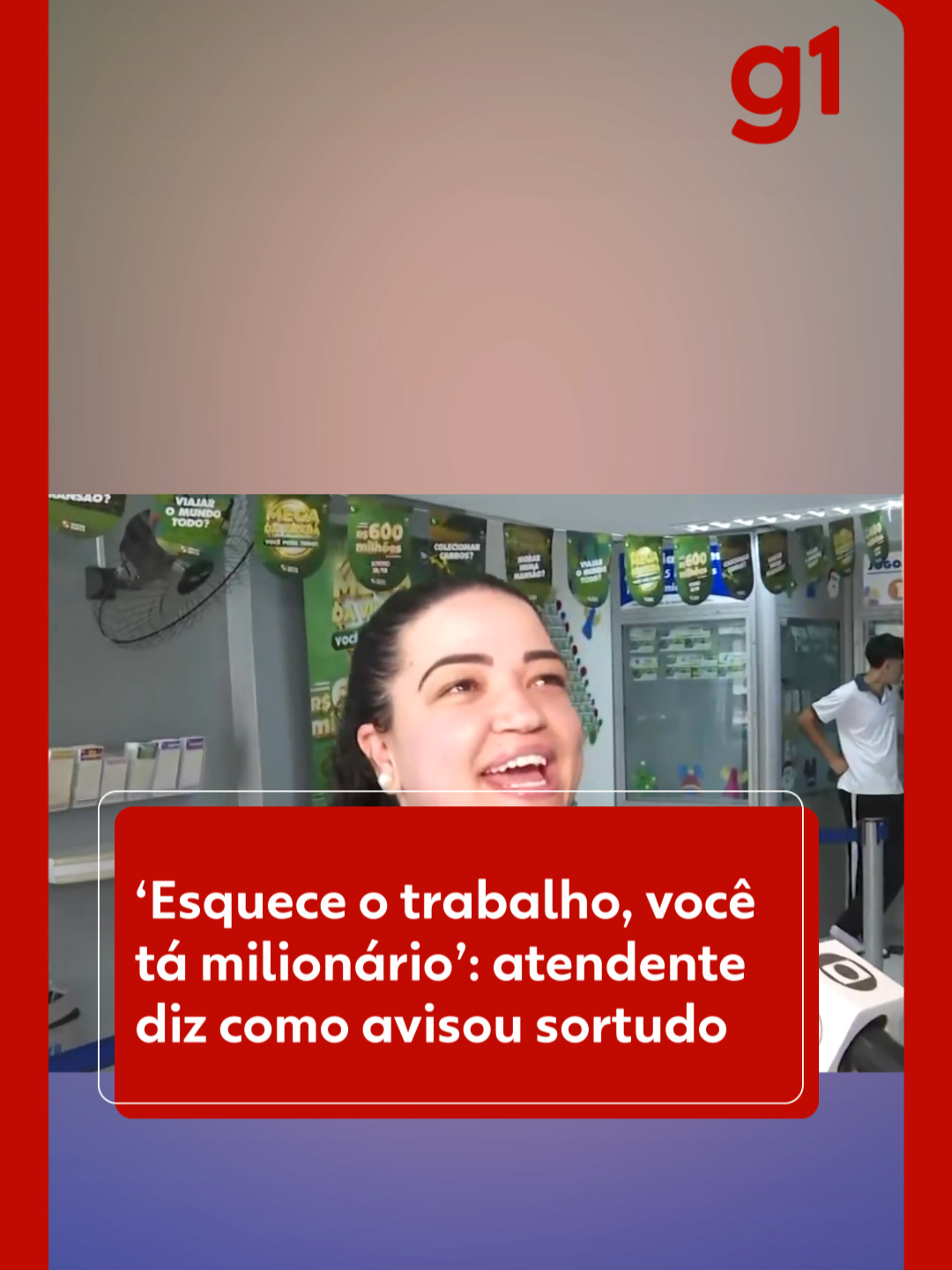 🍀 Melhor notícia - É quase uma certeza dizer que a maioria dos brasileiros sonha em acordar com a notícia que ficou milionário. Pois esse sonho se tornou realidade para um morador de Araras, no interior de São Paulo, na manhã de quarta-feira. Ele faz parte de um bolão que ganhou R$ 74,7 milhões na Mega-Sena, sorteada na noite de terça-feira e recebeu a notícia da atendente Bruna Sampaio da Silva. Ela, que vendeu o jogo pelo WhatsApp, preferiu ligar para o sortudo para lhe contar a boa nova. A aposta ganhadora da bolada de quase R$ 75 milhões fazia parte de um bolão que tinha vários jogos. O valor foi dividido com três cotas, adquirida por R$ 22,5. Cada ganhador vai receber R$ 24,9 milhões. Um dos sortudos comprou uma das cotas após receber uma mensagem de Bruna pelo WhatsApp, um procedimento que a lotérica costuma fazer com clientes tradicionais. 