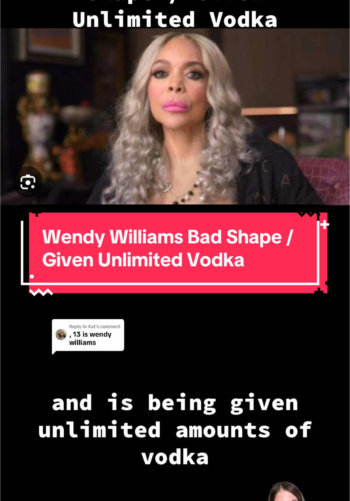 Replying to @Kat Wendy Williams Bad Shape / Given Unlimited Vodka Source: @entylawyer crazydaysandnights.net, agcwebpages.com #wendywilliams #wendywilliamsdocumentary #wendywilliamsnews #wendywilliamsupdate #wendywilliamshealth #wendywilliamshealthupdate #wendywilliamsedit #whereiswendywilliams #blinditem #blinditems #blinditemreveal #blinditemsrevealed #celebrityblinditems #celebritygossip #celebritynews #foryou #tiktokviral #viral #trending #fyp #greenscreen 