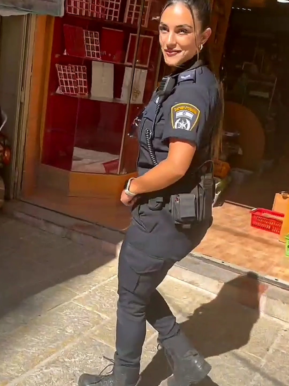 swag 😎 of border police officer women #swag #beauty #israel #jewishtiktok #reels__tiktok 