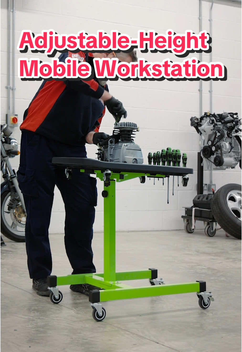 Reach new heights with our Height-Adjustable Mobile Workstation with Removable Top Tray ⬆️ Model No. AP201 #SEALEY #SEALEYtools #tools #workshop #garage #fyp #foryou #foryoupage #adjustable #workstation 