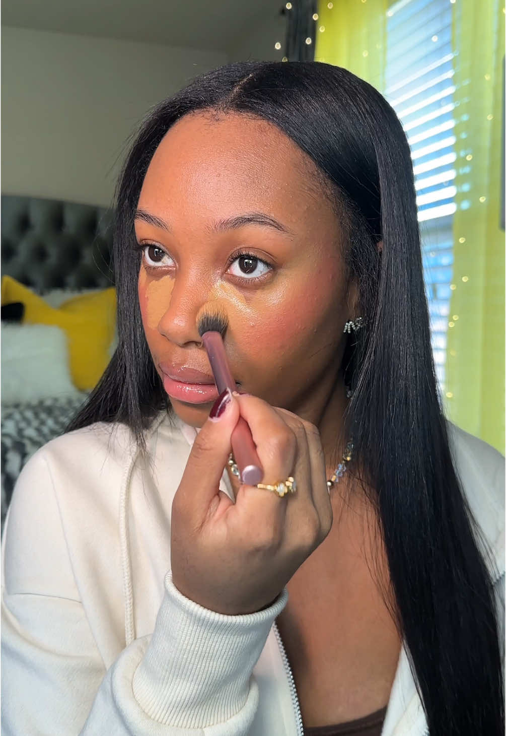 My go to everyday makeup  @elfcosmetics primer  @Anastasia Beverly Hills skin tint shade 13 @Temu jelly blush @Too Faced concealer  @Huda Beauty setting powder  @Maybelline NY fit me pressed powder  @toofaced bronzer  @urban decay setting spray  @Lancôme mascara  @e.l.f. Cosmetics liquid liner #grwm #makeuptutorial #everydaymakeup #fullfacemakeup #blackgirlmakeup #blackgirltiktok  #makeuptherapy #softglam #NaturalGlam #MakeupRoutine #softmakeuplook #softglamblackgirl