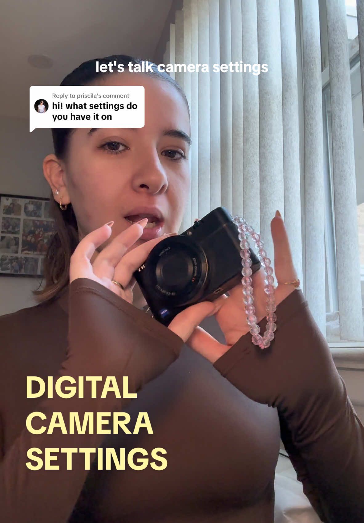 Replying to @priscila digital camera settings - you honestly dont need to change much! A lot of these modern caneras have auto settings that are really good at picking up lighting & scenery! the only thing i would suggest messing around with is exposure. If theres any other ways i can help let me know! #digitalcamera #sony #sonyrx100 #canong7x #camerasettings #camera #digicam #filmcamera 