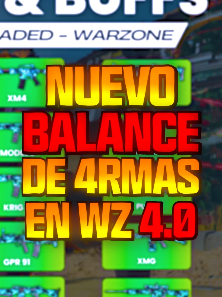 ESTE ES TODO EL BALANCE DE 4RMAS DE LA TEMOORADA 2 RECARGADA 😱 #fyp #parati #cod #callofduty #warzone #blackops6 #mrchampstv #GamerEnTikTok #videojuegos 