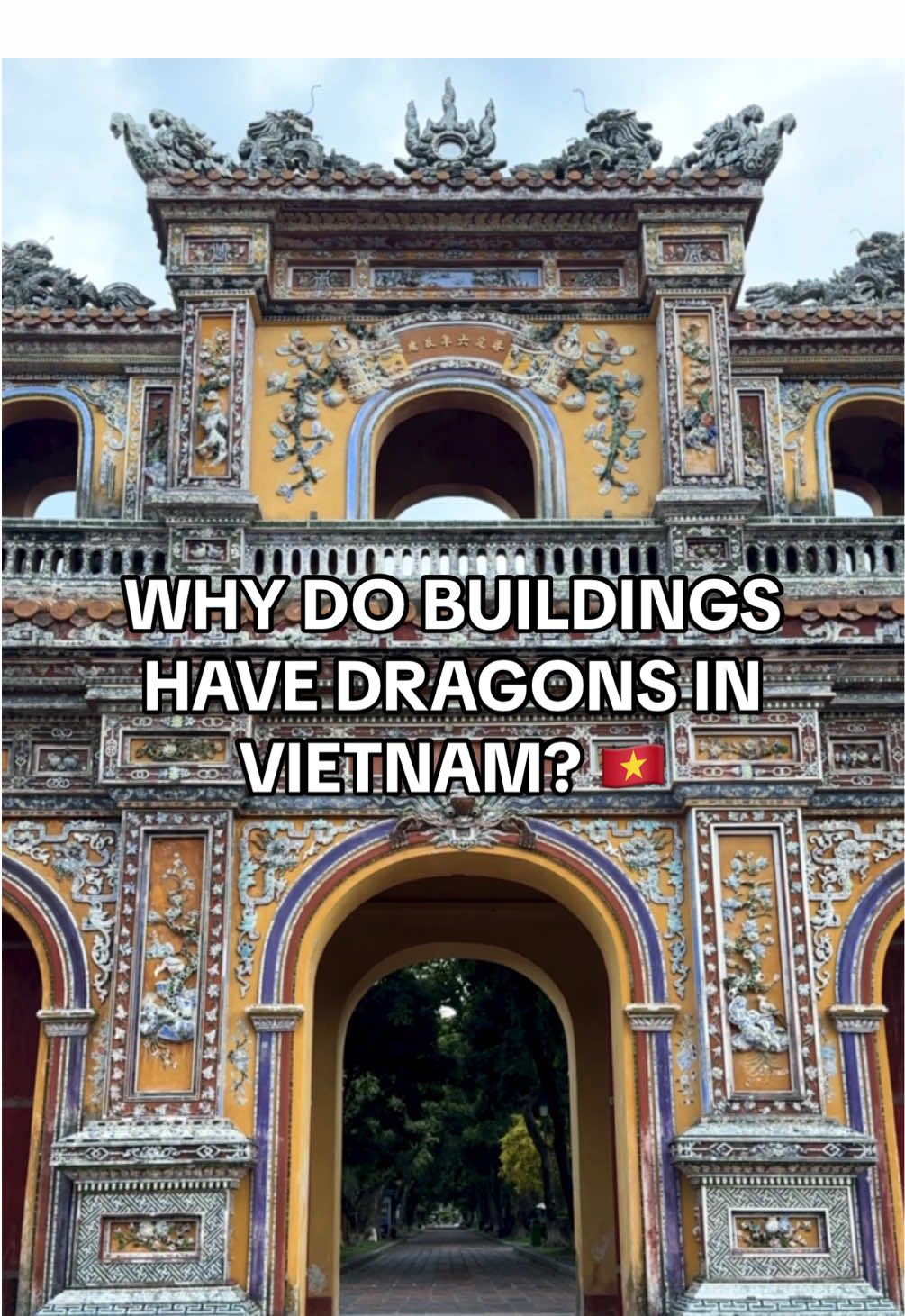 In Vietnam, you might notice dragons in the corner of a lot of religious and imperial buildings. The reasons behind it are pretty cool! 😮🇻🇳🐉 #Vietnamtravel #travelmore #historytime #randomfacts #traveling