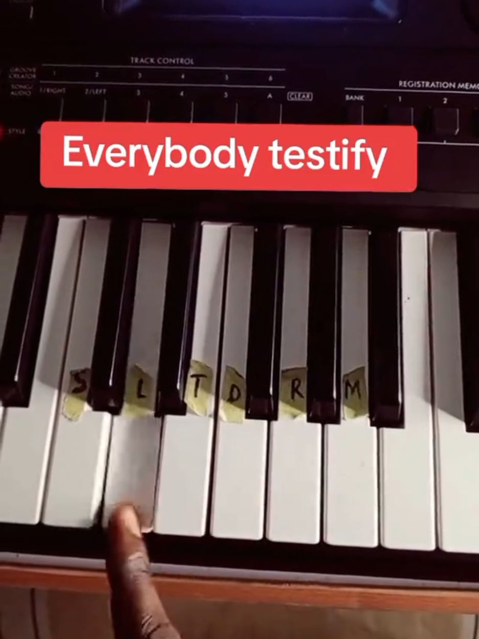 Testify simple piano tutorial  #piano #pianolesson #learnwithmiracle #testify 