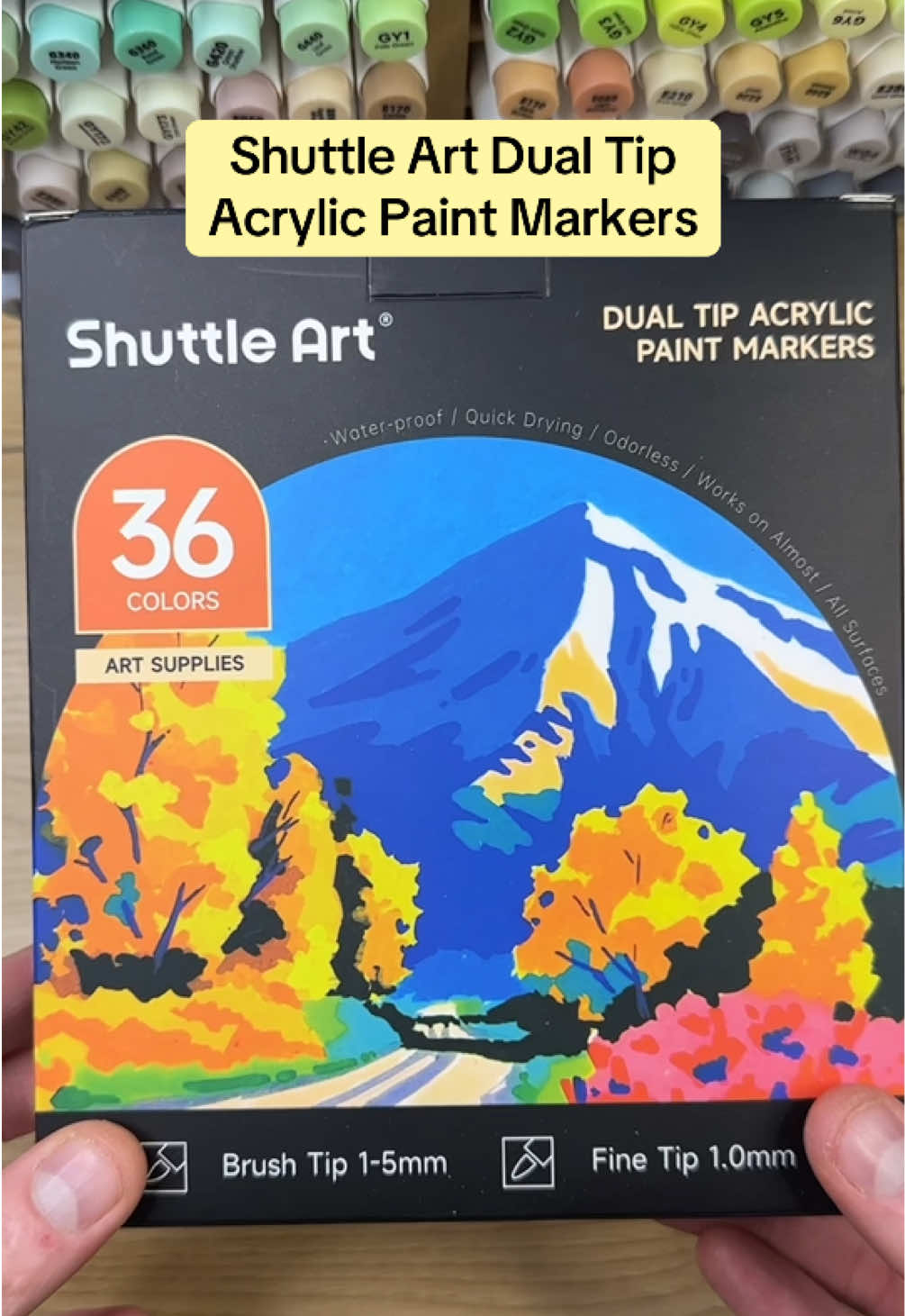 Thank you @Shuttle Art for the new dual tip acrylic paint markers! We love having the dual tip option on these and were excited to test them out. #coloring #shuttleart #acrylicpaint #paintmarkers #artsupplies #arttok #TikTokShop #fyp 