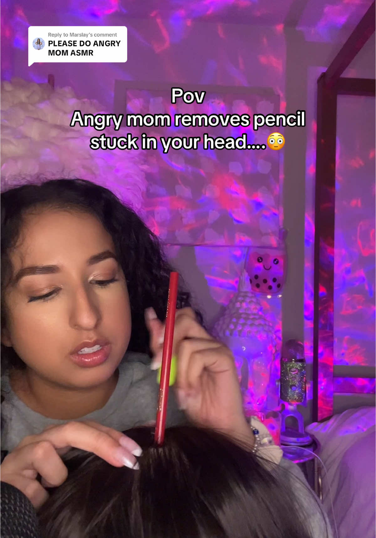 Replying to @Marslay this the delayed version yall #asmr #MomsofTikTok #fyp #asmrhairplay #asmrvideo #pov #asmrpov #asmrforsleep #scalp #asmrscalp #asmrroleplay #selalunasmr #weirdlysatisfying #asmrhair #hairroleplay 