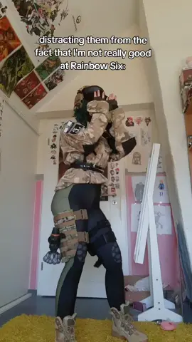 One day my aim is very good and the next day I miss all my shots xD #elacosplay #r6 #r6cosplay #rainbowsixsiege #fypシ 