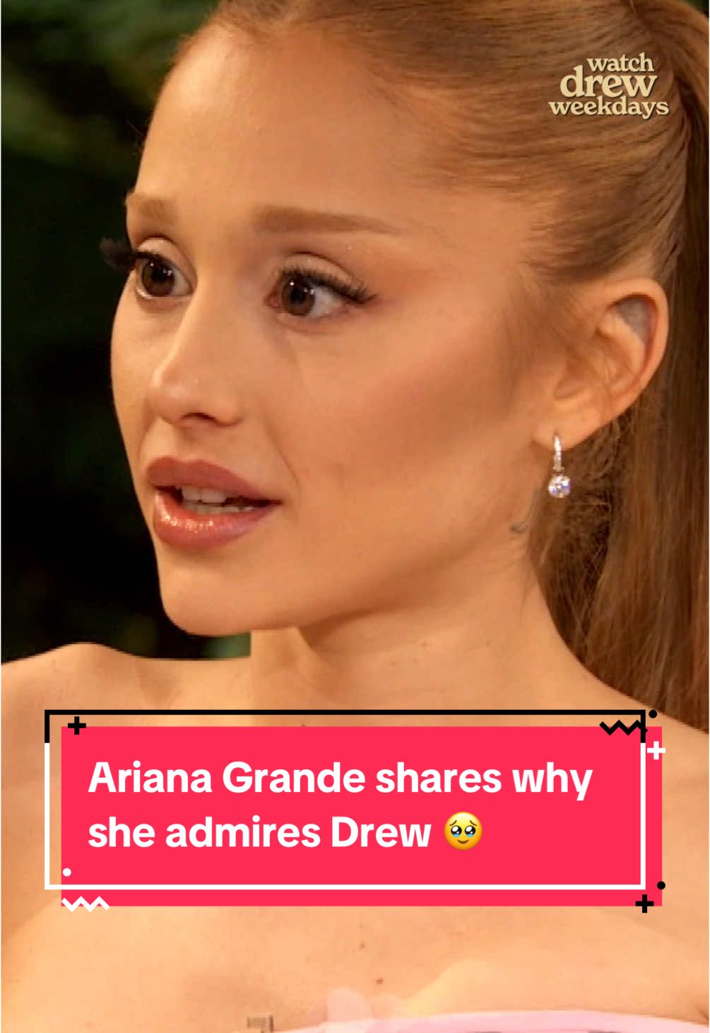 @arianagrande has us holding back tears 🥹 #arianagrande #wickedmovie #drewbarrymore 