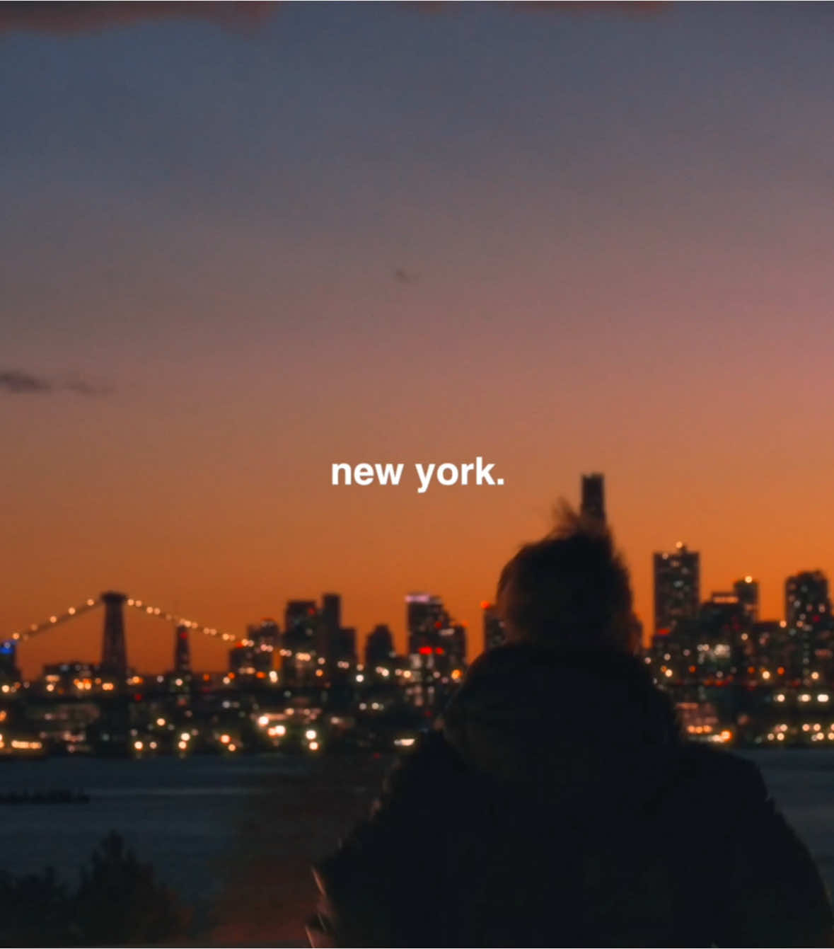 new york is a feeling #cinematic #cinematography #videography #filmmaking #sunset #newyorkcity #newyork 