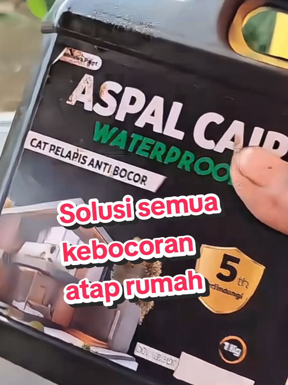 Aspal cair anti bocor untuk dak beton talang seng atap spandek asbes dll Cat pelapis keretakan rembes dan bocor #aspalcairantibocordakcor #aspalcairserbaguna #aspalcairantibocor #aspalcair #pelapisantibocor #catantibocor #aspal #antirembes #aspalcair1kilo 