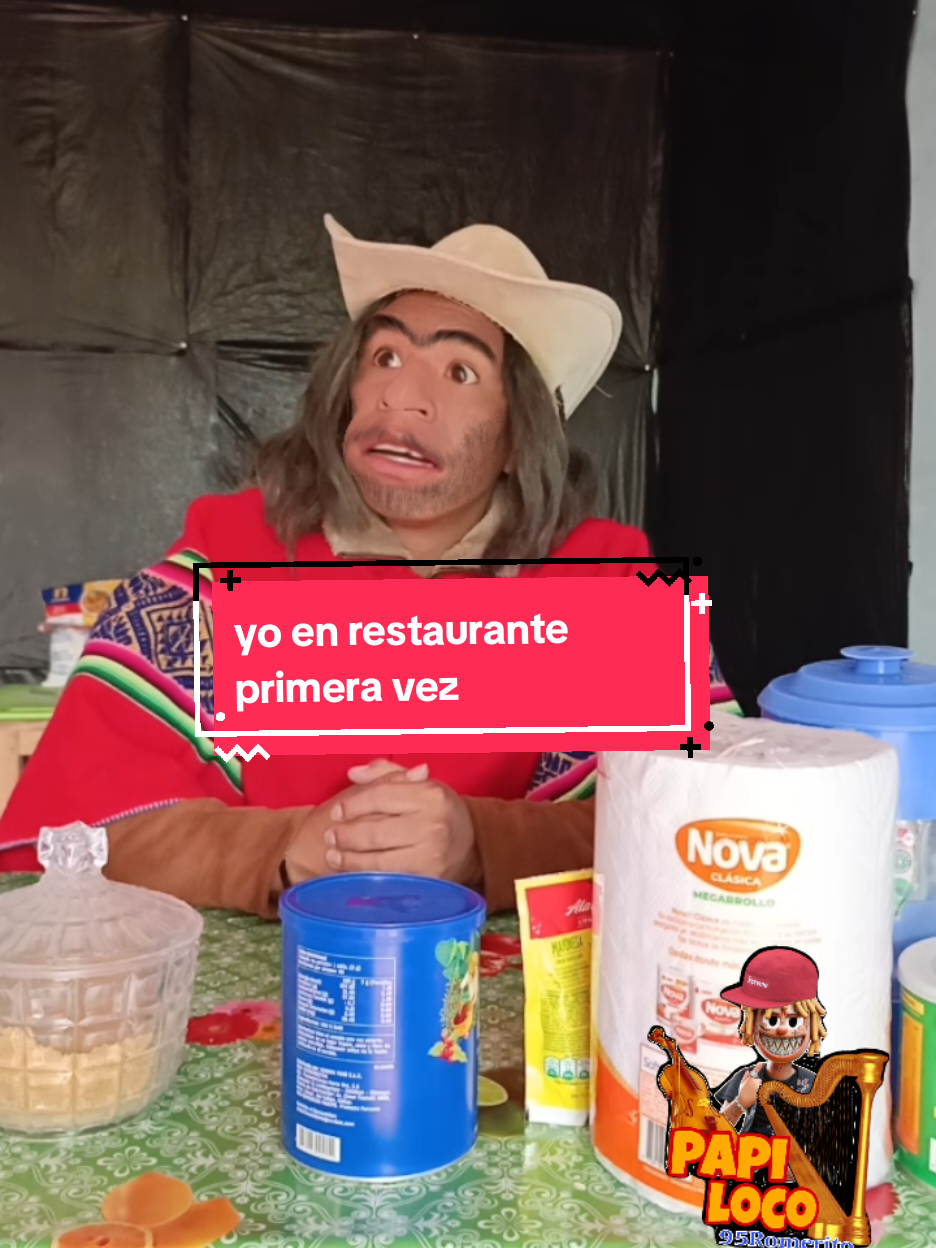 yo comiendo primera vez en restaurante #tiktok #humor #95romerito 