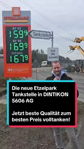 Die neue Etzelpark Tankstelle in DINTIKON 5606 AG Jetzt beste Qualität zum besten Preis volltanken! #benzin #foryou #Tankstelle #foryourpage #fy #etzelpark 