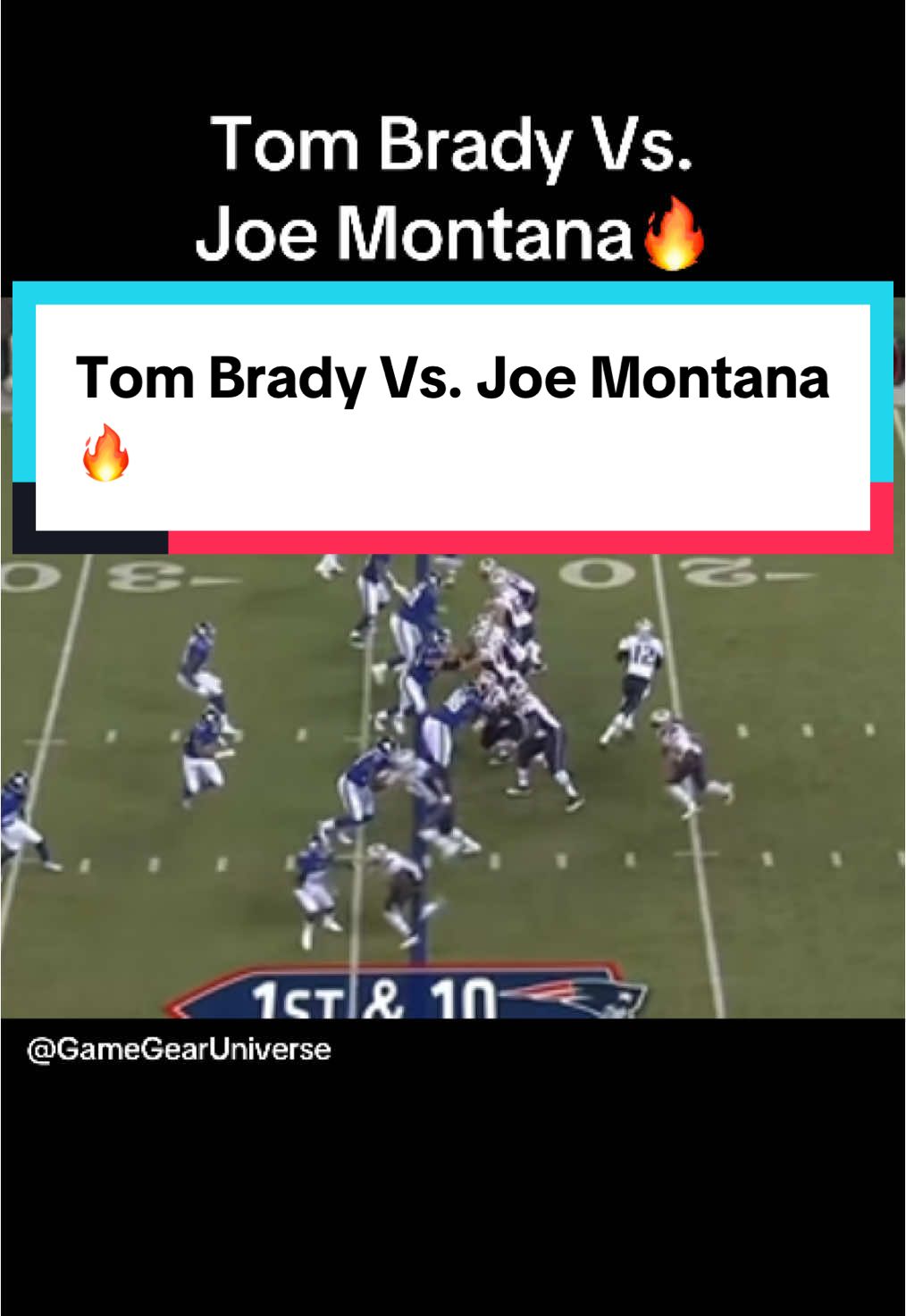 Tom Brady Vs. Joe Montana🔥 #nfl #nflfootball #footballtiktok 