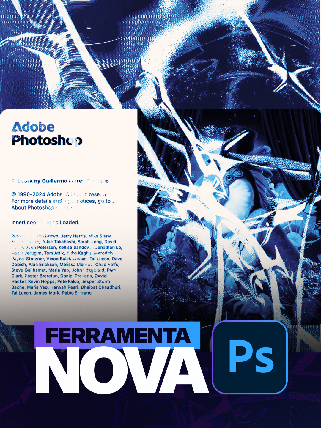 Absurda essa NOVA FERRAMENTA DO PHOTOSHOP!🤯✅ Você já sabia dessa nova ferramenta? #designideias #designerbrasileiro #designersbrasileiros #designbrasileiro #designcriativo #designercriativo #designbrasil #designer #designergrafico #designeriniciante #photoshop #designergrafico #socialmedia #manipulaçãodeimagem #meme #memedesigner