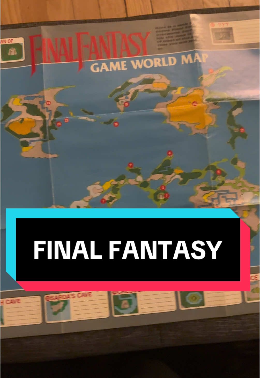 #finalfantasy #nes #8bit #nintendo #square #rpg #videogames #gamertok #whorememebers #retrogaming #roleplaying #garland #80s #maps #onewingedangel #ff7 