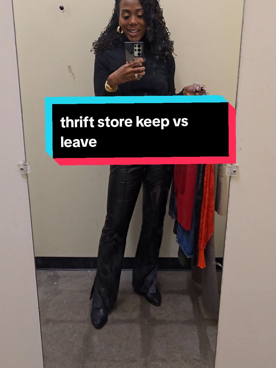 Would you have made any different decisions than I did on this thrift store keep vs leave? It's so important for me to remain selective about what I purchase at the thrift store, so I make sure to try everything on before I leave the store. Which one was your favorite? #thrifted #thrift #thrifting #shopwithme #thrifthaul #goodwill #goodwillfinds #styletips #fashiontiktok #relatable #budgetfriendly #frugalliving #styleblogger #kansascity 