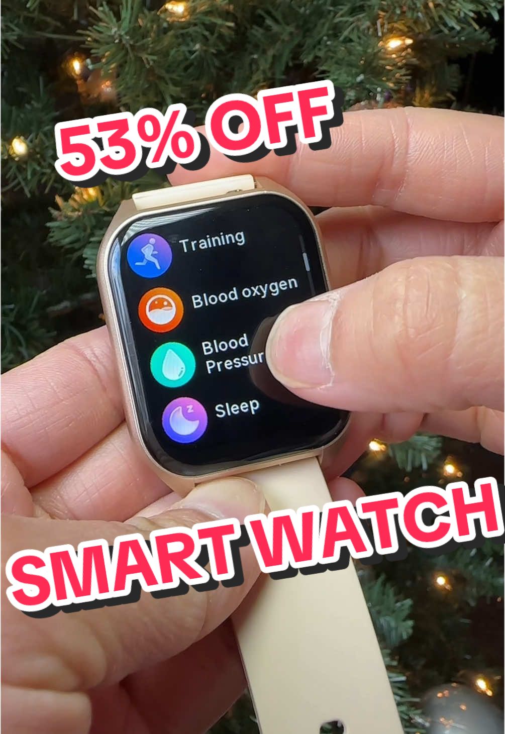 Wishing i had this sooner! Ive tried 4 different smart watches so far & i think this one is my absolute favorite! CURRENTLY 53% OFF!!!✨ #tracker #calls #texts #watch #fitnesswatch #smartwatch #armcandy #watches #electronics #tiktokmademebuyit #affordablesmartwatch #bloodpressurecheck #oxygen #heartrate #Fitness #thermometer #breathingexercises #fitnessaccessories #tiktokshopholidayhaul #tiktokshopholiday #giftideas #giftsforkids #moms #christmasgifts #christmasgiftideas #gifts #fyp 