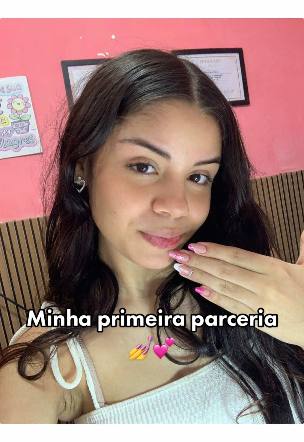 Minha primeira parceria 💕💕#foryoupage❤️❤️ #viral_video #fy #parceria  #nails 