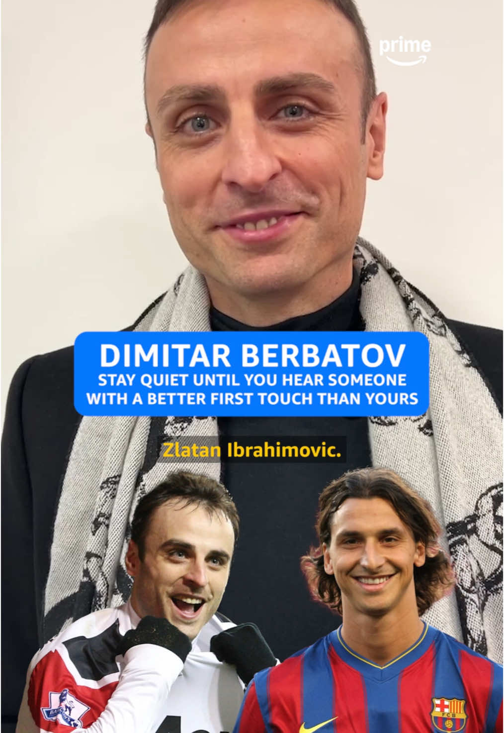 Stay Quiet Until: First touch edition with Dimitar Berbatov 👀 #footballtiktok #dimitarberbatov #PremierLeague #plonprime