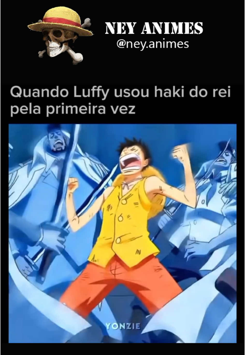 Luffy usa haki do rei  #onepiece #luffy #anime #hakidorei 