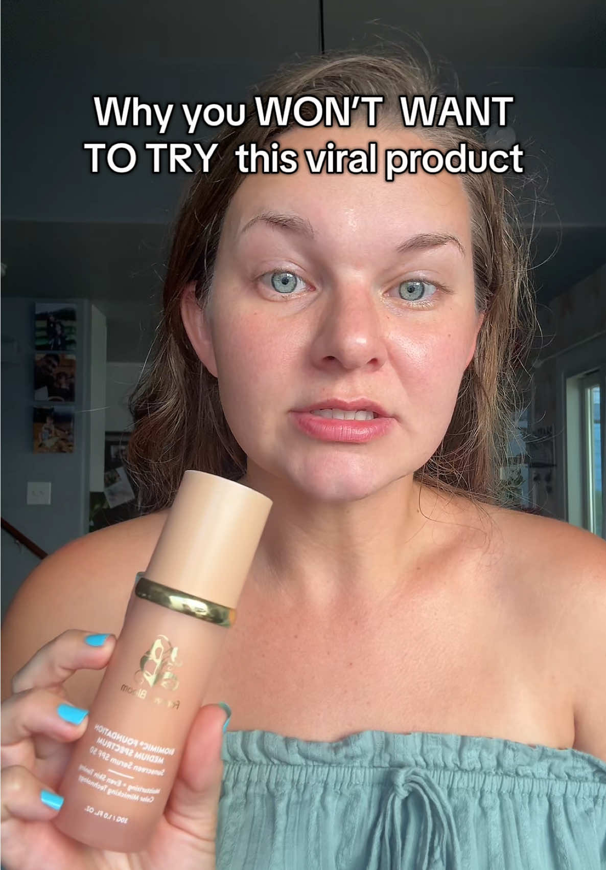 4-in-1 Biomimic Foundation. This foundation is formulated to combat aging by hydrating effectively to reduce wrinkles, has an SPF of 50, evens skin tone, and effortlessly matches your skin tone! It’s light weight, long lasting and worth every penny. I promise!🤞 @Forever Bloom Skincare  #sahm #MomsofTikTok #women #woman #makeup #antiaging #foundation #thebest #foreverbloom #biomimicfoundation #sorcery