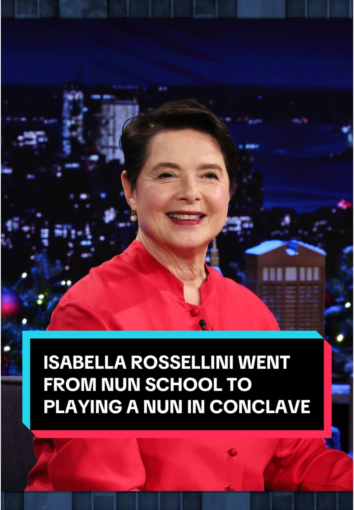 Isabella Rossellini went from nun school to playing a nun in Conclave! #FallonTonight #TonightShow #IsabellaRossellini #Conclave #TonightShow 