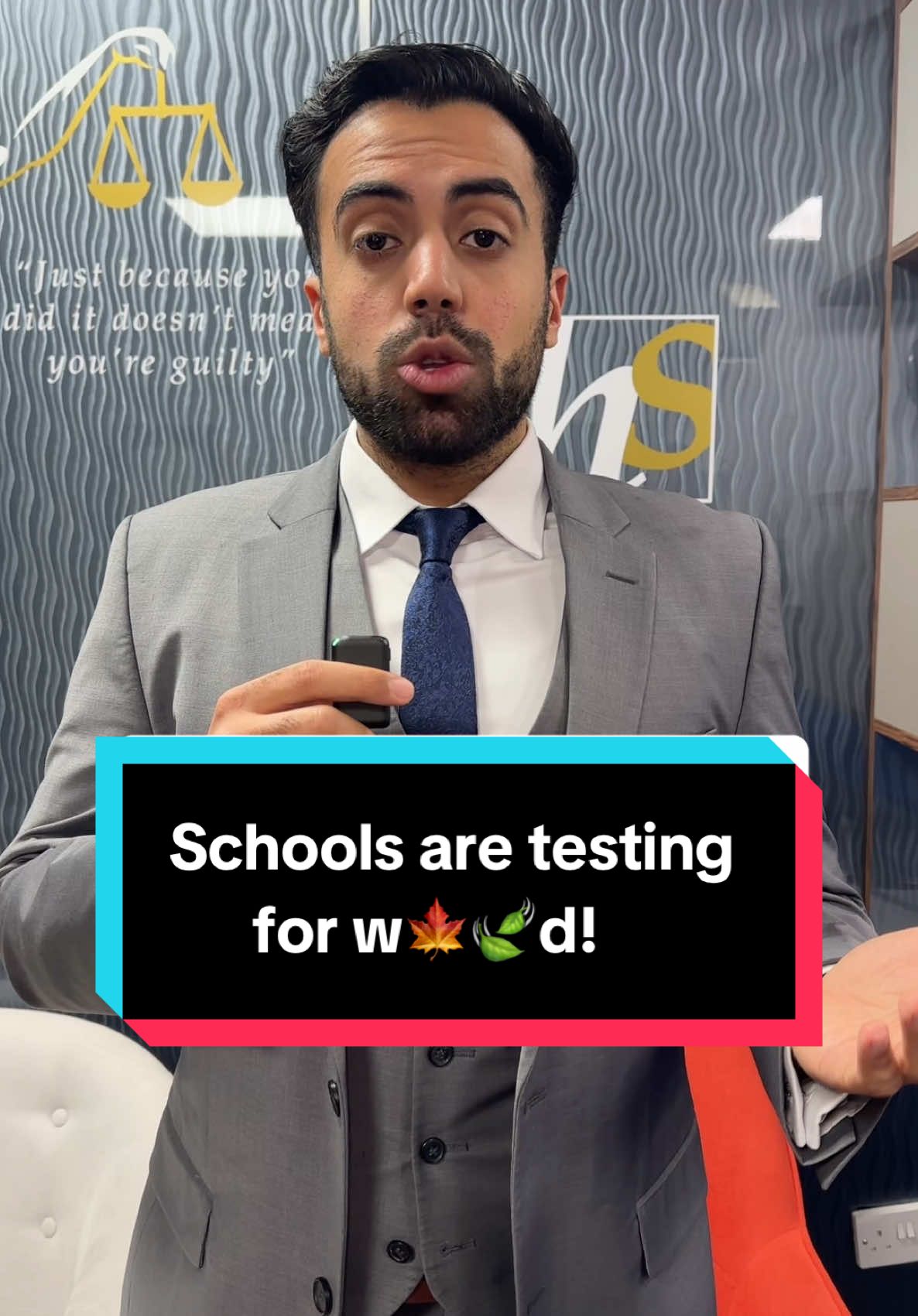 School are now testing for w🍁🍃d! For all enquires please whatsapp call or text 07354737040 #lawyer #lawyersoftiktok #fyp #criminaldefenselawyer #crime #law #lawyeroftiktok #lawstudent #lawyers #uk 