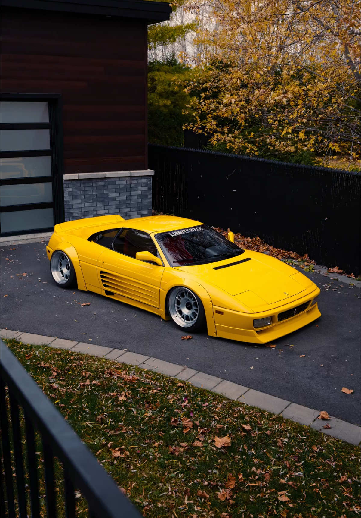 1 of 3 LBWK 348 in the world 💛 -  #lbwk #libertywalk #ferrari #348 #ferrari348 #libertywalkferrari 