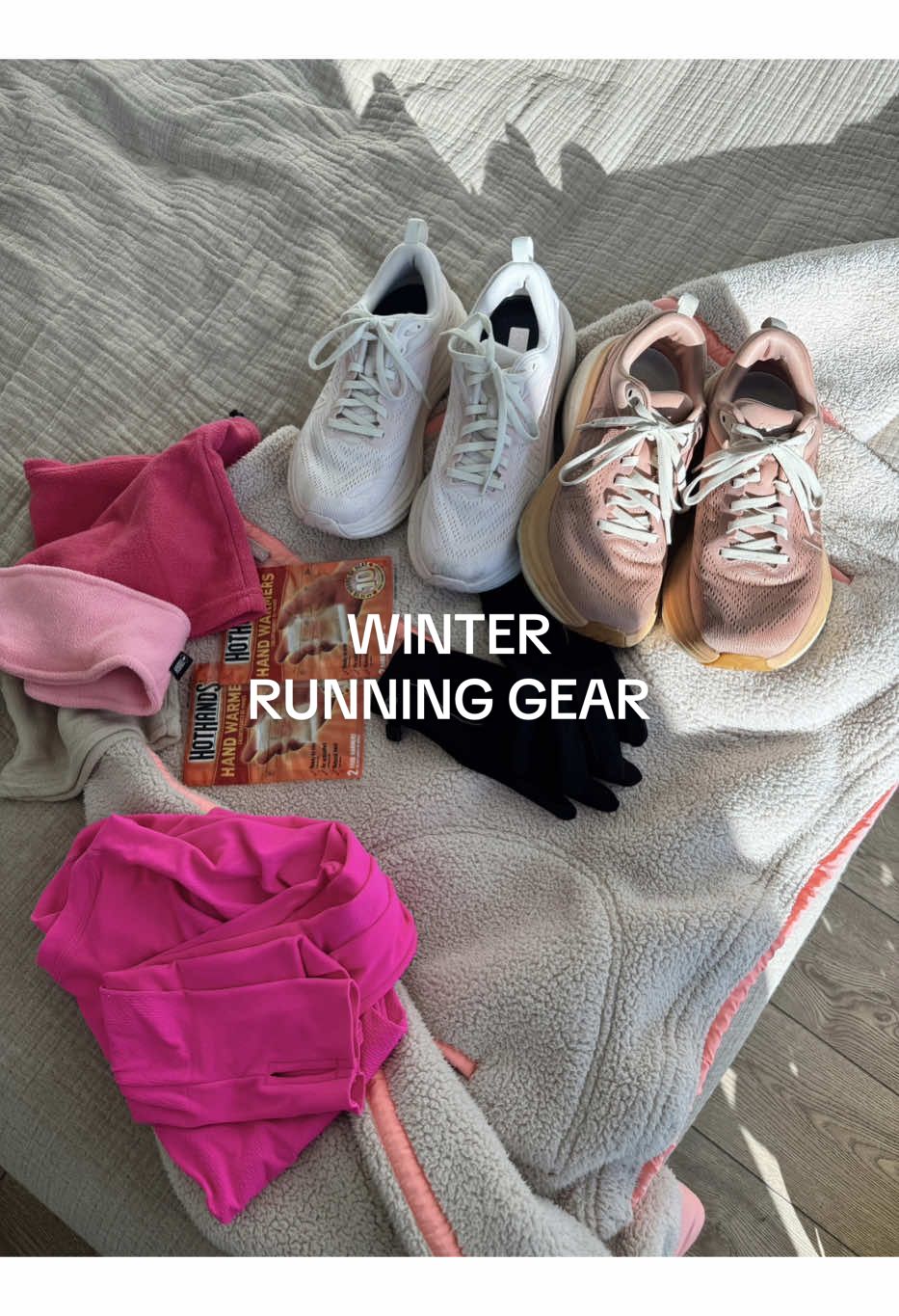 some of my favorite running gear I will be wearing during winter runs for HYROX and my half marathon in April 🫶🏼❄️🏃‍♀️  Using the Runna app for both races - code AMIRA gives you 2 weeks free :) #winterrunning #run #runtok #hyrox #hyroxtraining #winter #runninggear #tips 