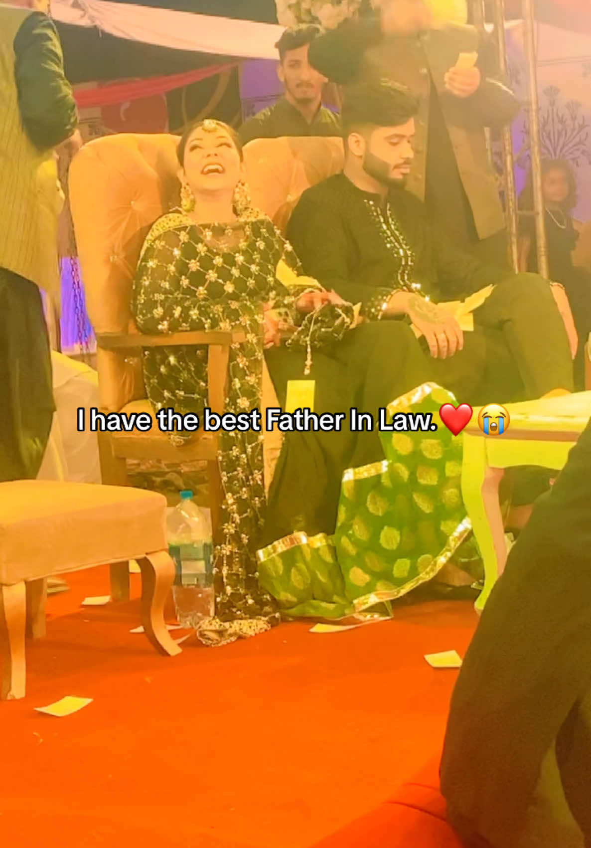 Alhamdulilah. Thank you so much for always supporting me, having my back and making me feel like a luckiest daughter on earth.❤️😭 #nikkah #husbandandwife #fypシ゚viral #foryou #mylovemylife #foryoupage #onthisday #quwalinight #fatherinlawgoals 