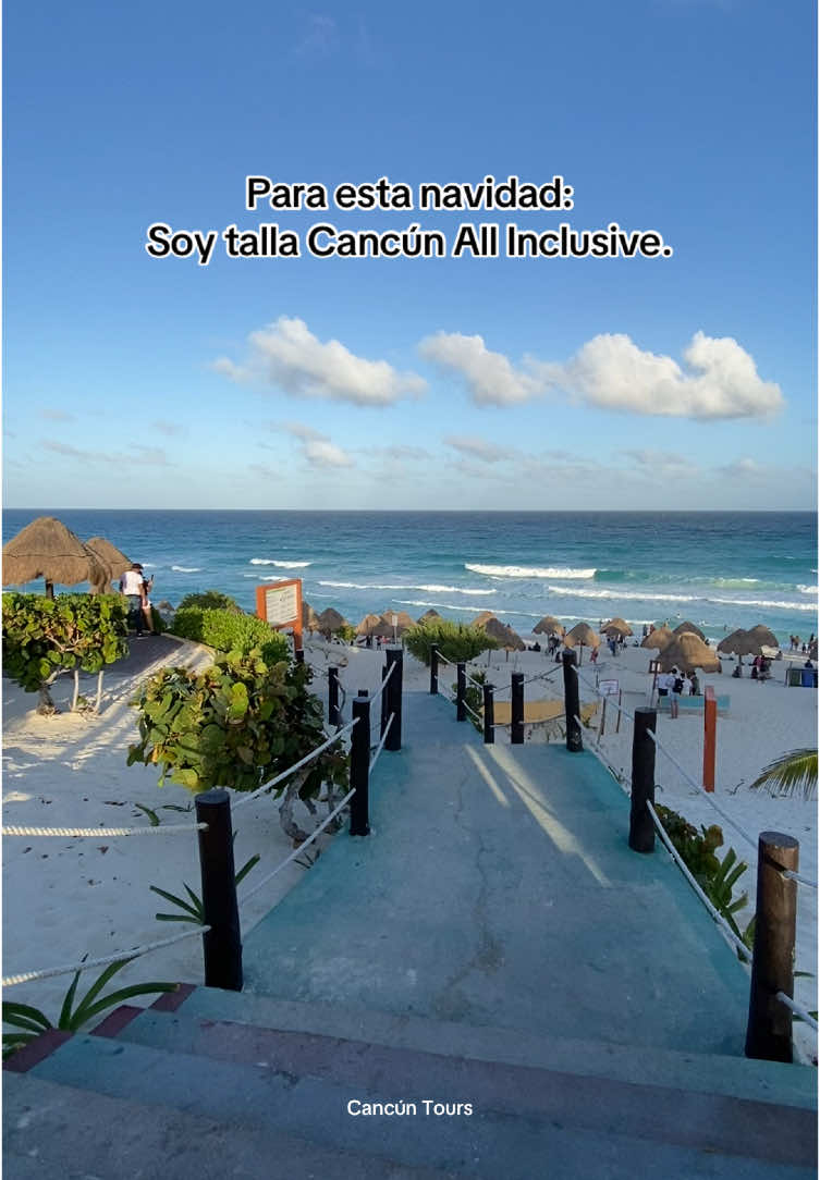 Para esta Navidad: Soy talla Cancún All Inclusive. ✈️✨🫣🎅 #navidad #navidad2024 #mexico #vacaciones #quintanaroo 