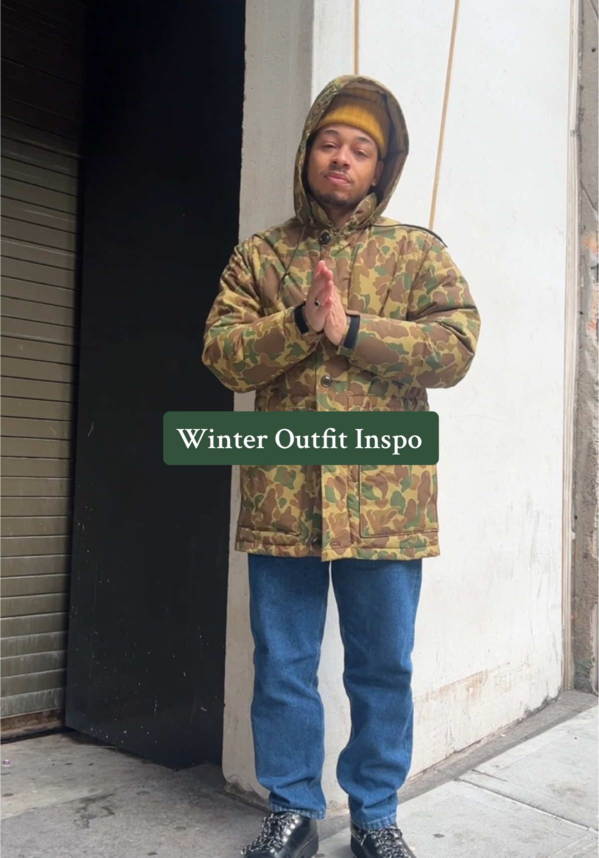 Please wait til the end 😏 #winteroutfit #fashiontiktok #menstyle #outfitinspo 