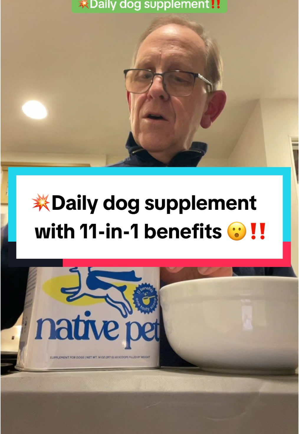 #Inverted  💥What if I told you there was one daily supplement that provides 11-in-1 benefits for your dog 😮‼️ 👉The Daily is a comprehensive supplement designed for dogs of all breeds/sizes.  It’s perfect for puppies to adult dogs, and offers whole body support in a convenient powder 👏‼️ ✅Seasonal allergies ✅Sensitive skin ✅Gut/digestive/immune health ✅Mobility & energy ✅Heart/cognitive health ✅Bladder health ✅Anti-inflammatory properties  . . #t#tiktokshopblackfridayt#tiktokshopcybermondayt#tiktokshopholidayhaulf#falldealsforyoun#nativepett#thedailyd#dogsupplementsd#dogallergiesd#dogswithallergiesd#dogsupplementd#dogskincared#dogguthealthd#dogmobilityd#dogheartd#doghealthd#doghealthtipsd#doghealthcared#dogwellnessh#healthydogh#healthydogsd#dogmomd#dogtipsd#dogdadd#dogparentsd#dogownerc#creatorsearchinsightsd#dogenrichment@N@Native Pet