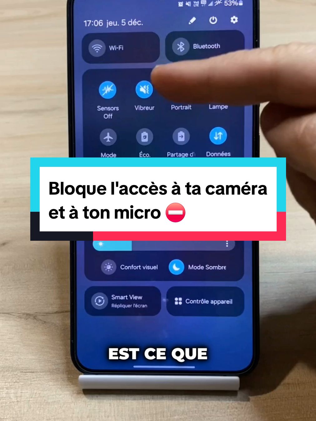 Il est possible de bloquer temporairement l'accès à ta caméra et à ton micro sur ton téléphone ! ⛔️ #astuce #samsung #android #androidhacks #tech #astucetech #securite #espion