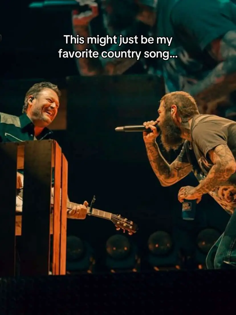 POUR ME A DRINK 🕺🤠 @Post Malone #postmalone #blakeshelton #countrymusic 