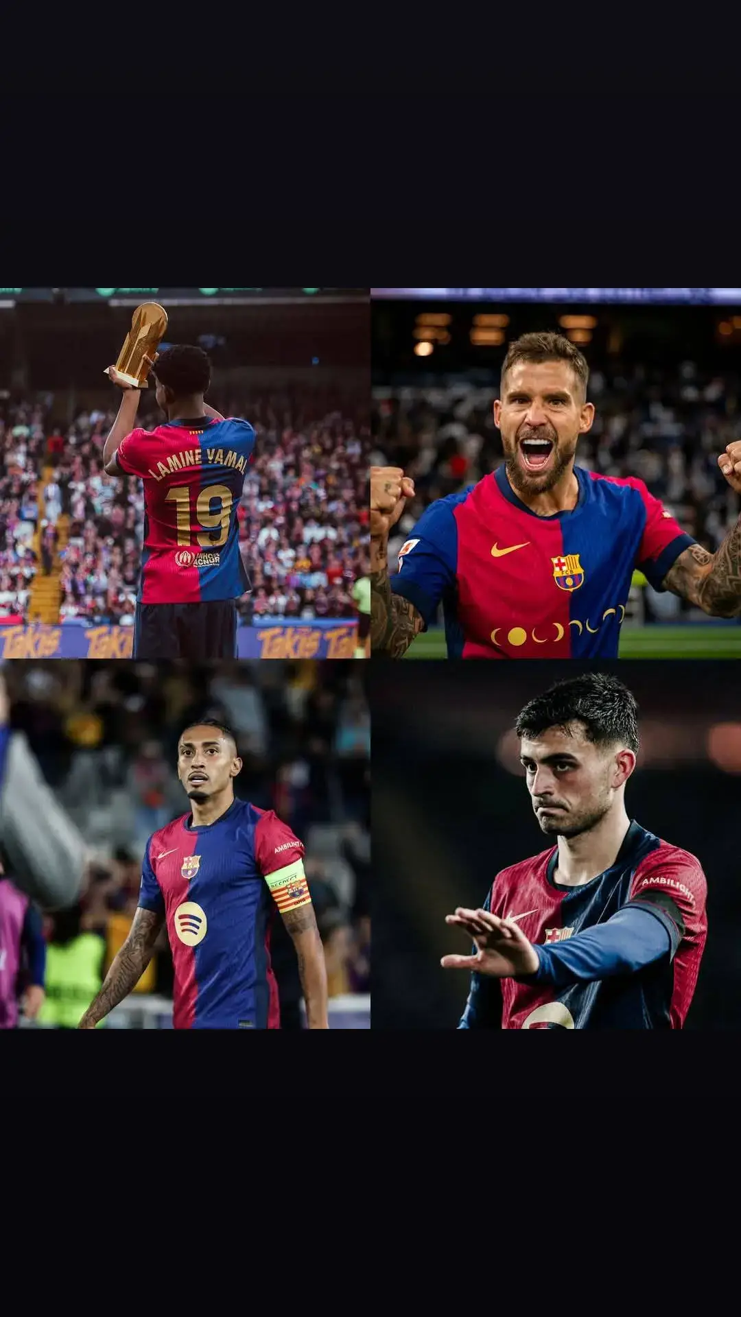 بالنسبه لي أفضل أربعة لاعبين حتى الآن في موسم برشلونه ❤️#برشلونة_عشق_فيسكا_برسا🔴🔵🔴🔵 