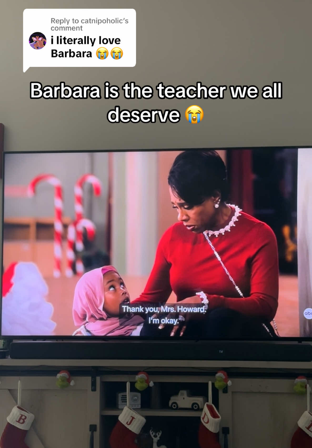 Replying to @catnipoholic #barbara #abbottelementary #abbott #hulu #funny #christmas #holiday #teacher #abc #besttvclips #besttvshows 