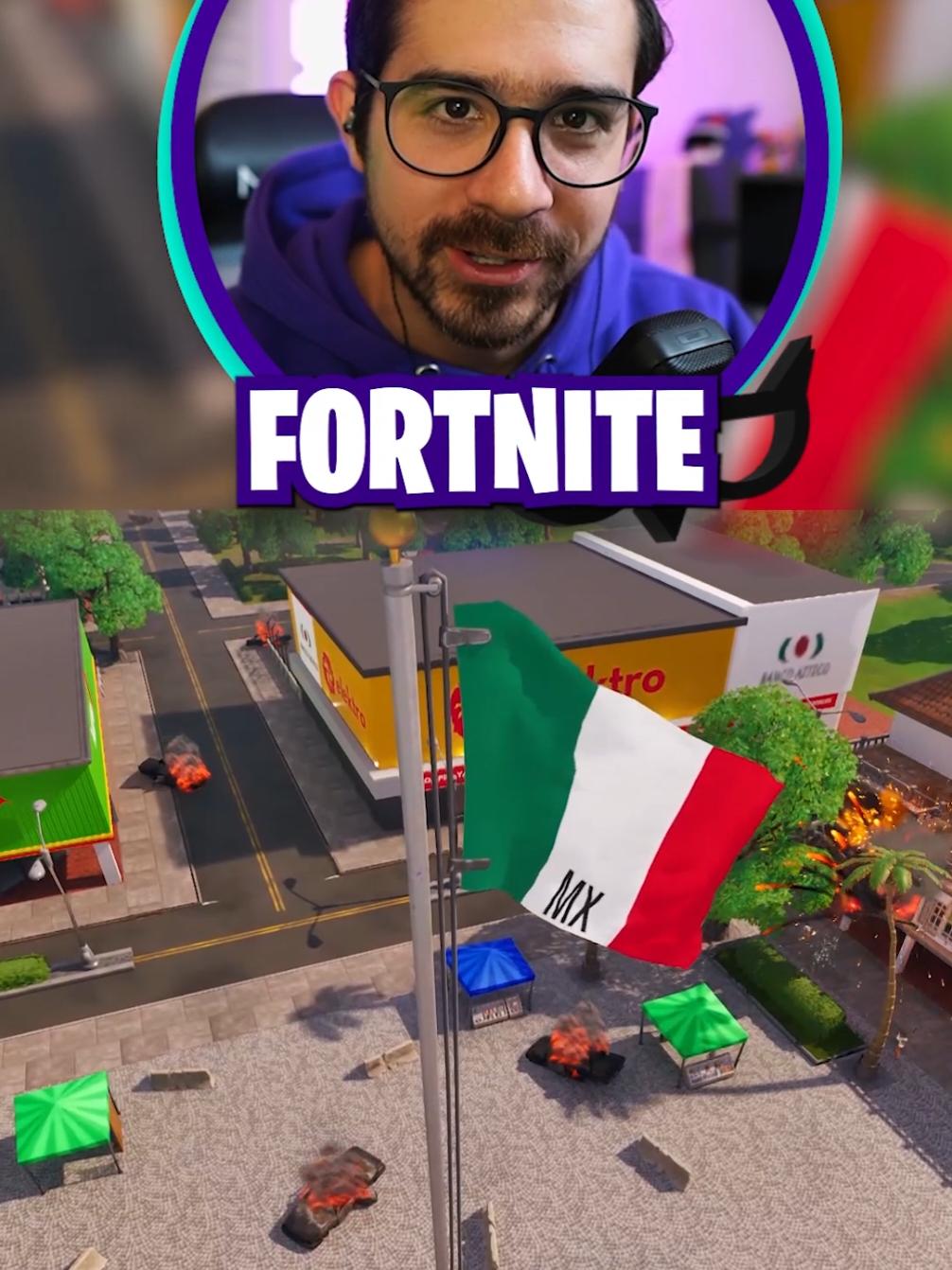 El Mapa MAS MEXICANO De FORTNITE 🇲🇽🔥 #gamerentiktok #fortnitelatam #humor #uefn #mapasfortnite #gusbars 